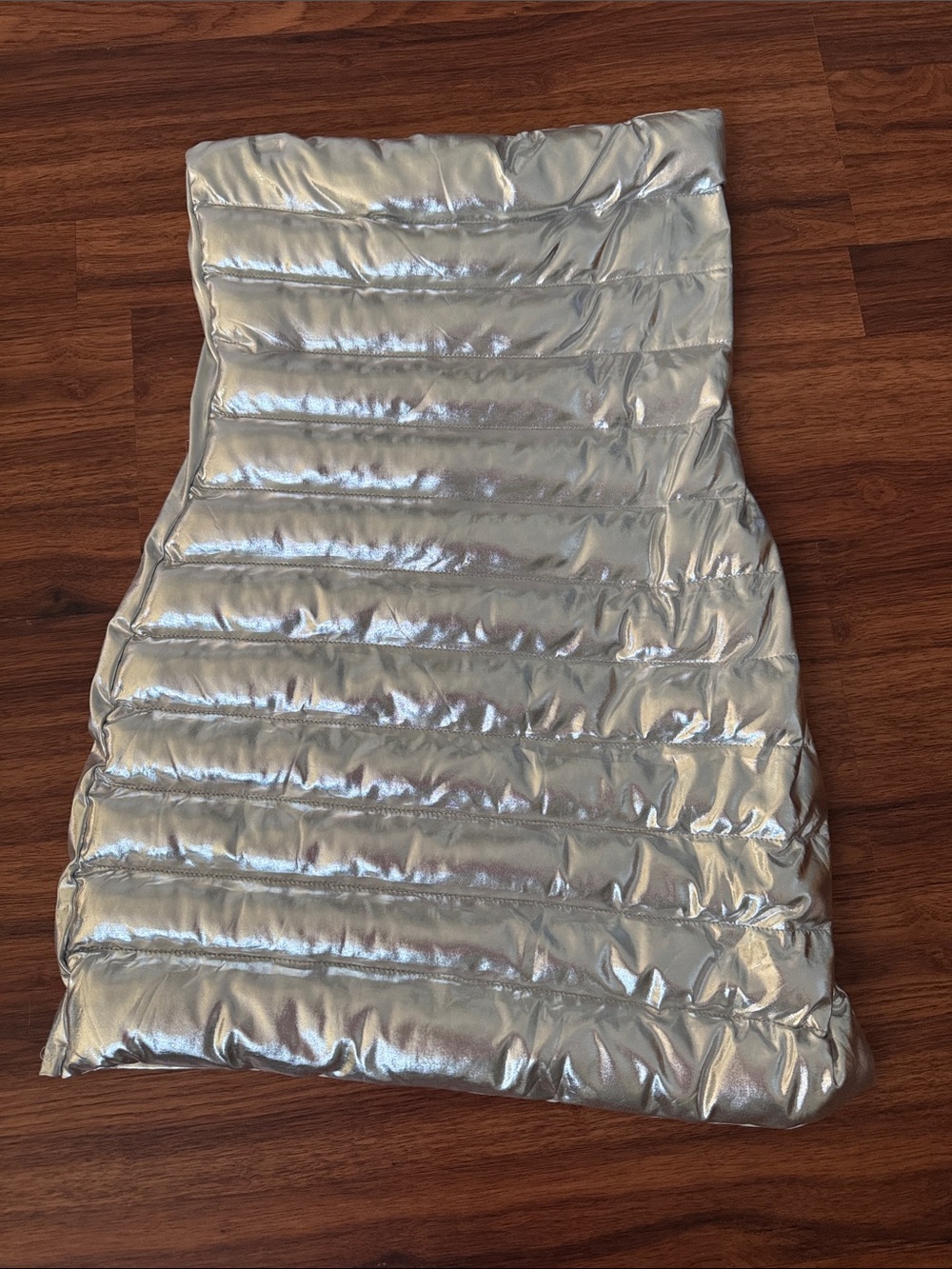 Akira Silver Quilted Dress